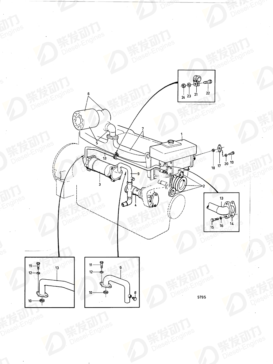 VOLVO Gasket 862703 Drawing